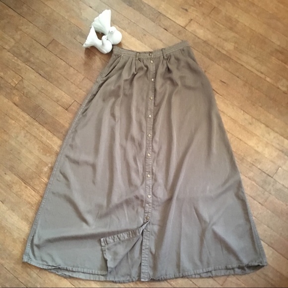 *SOLD* Pistola My Squad Beautiful Olive Maxi Skirt - Picture 3 of 7
